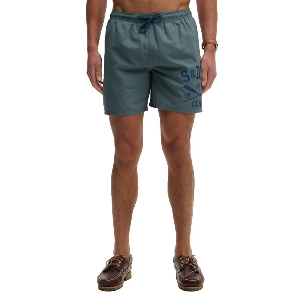 SUPERDRY Printed Logo 16 Swim 短褲 舒適 網眼內襯 正品歐洲代購 [142785094]
