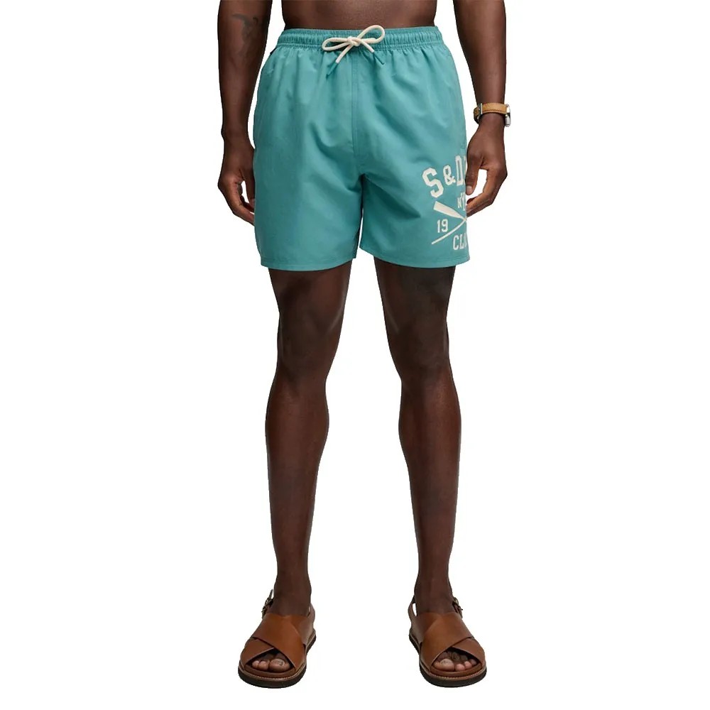 SUPERDRY Printed Logo 16 Swim 短褲 網眼內裡 後口袋 正品歐洲代購 [142785096]