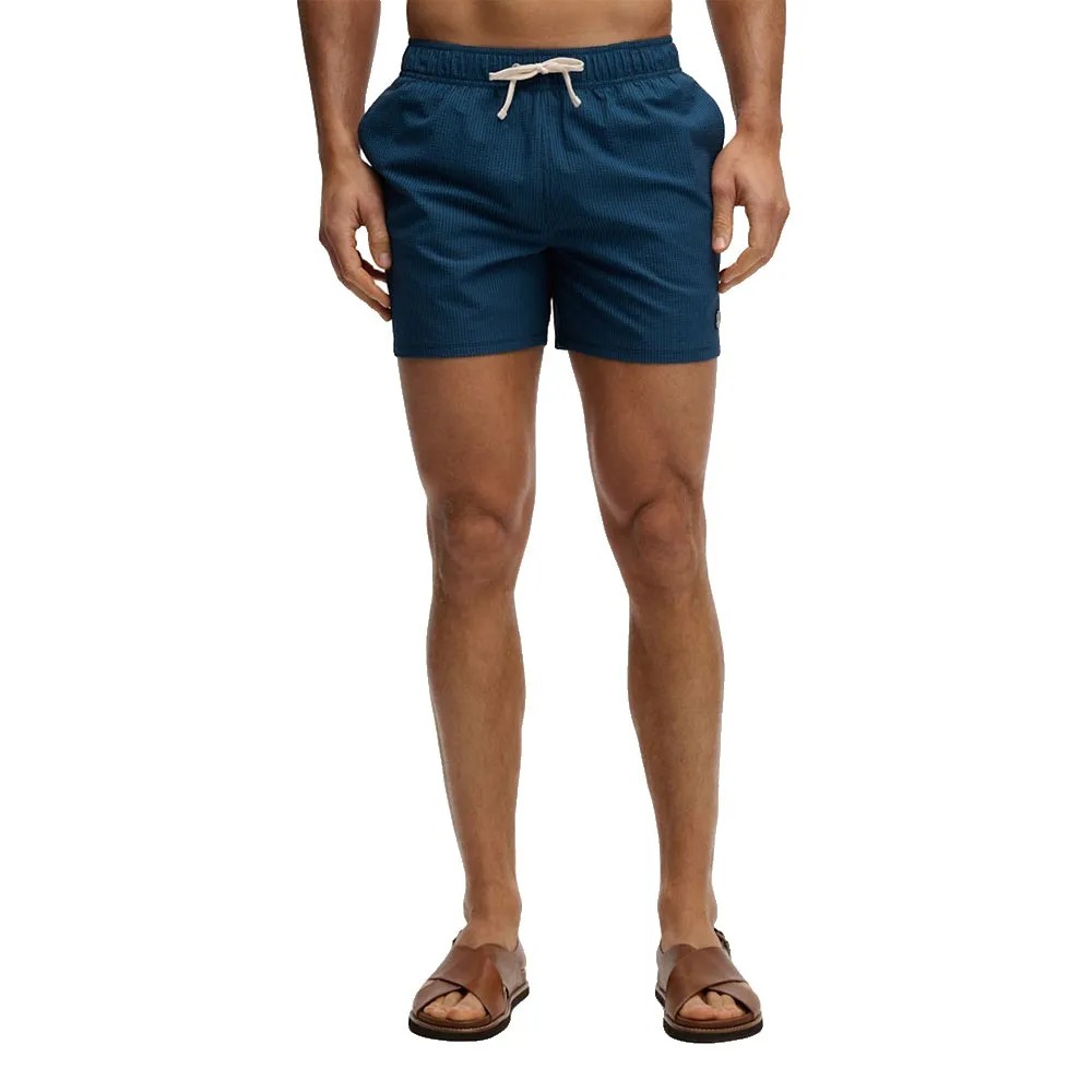 SUPERDRY Seer Sucker 15 Swimm 短褲 合成纖維 泡泡紗 正品歐洲代購 [142785138]