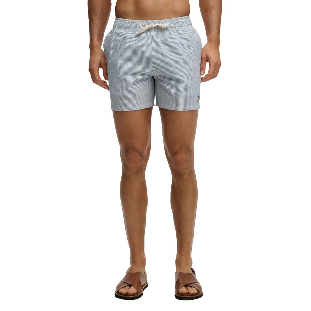 SUPERDRY Seer Sucker 15 Swimm 短褲 泡泡紗 快乾 正品歐洲代購 [142785139]