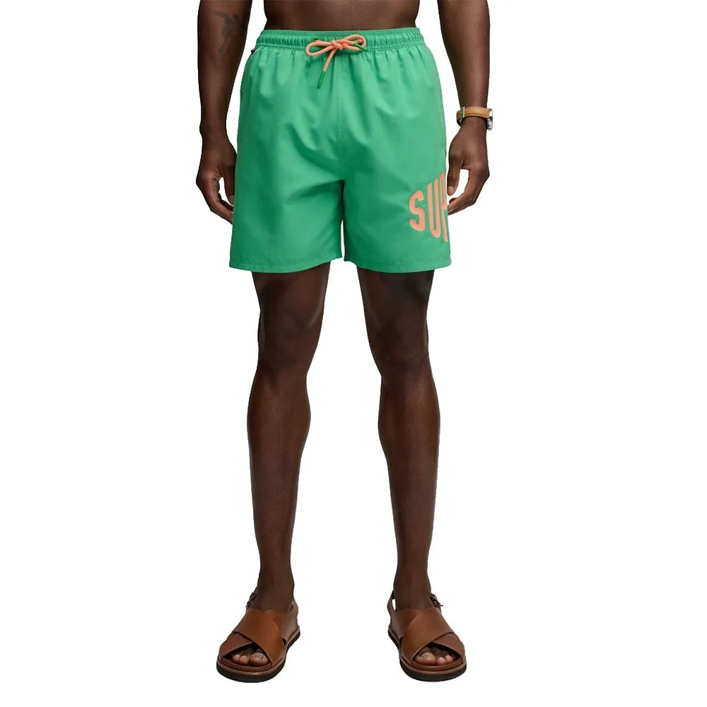 SUPERDRY Printed Logo 16 Swim 短褲 網眼內襯 後口袋 正品歐洲代購 [142797813]