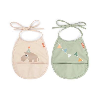 DONE BY DEER Deer Celebration 2 Mini Bibs Pocket 圍兜口水巾 正品代購