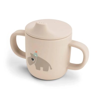 DONE BY DEER Deer Celebration Silicone Cup Spout 2 Handles 餐盤組 正品代購