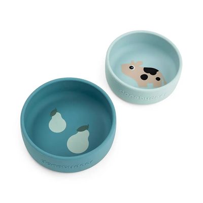 DONE BY DEER Deer Dotti Silicone Set 2 Bowls 餐盤組 正品代購