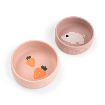 DONE BY DEER Deer Pigee Silicone Set 2 Bowls 餐盤組 正品代購