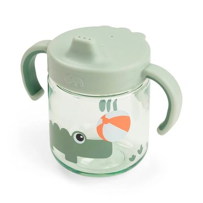 DONE BY DEER Deer Playground Learning Cup Spout 2 Handles 餐盤組 正品代購