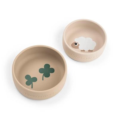 DONE BY DEER Deer Sheepy Silicone Set 2 Bowls 餐盤組 正品代購