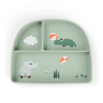 DONE BY DEER Deer Stick Stay Playground Compartmented Plate 餐盤組 正品代購