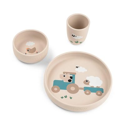 DONE BY DEER Deer Stick Stay Tiny Farm Dinnerware Set 餐盤組 正品代購