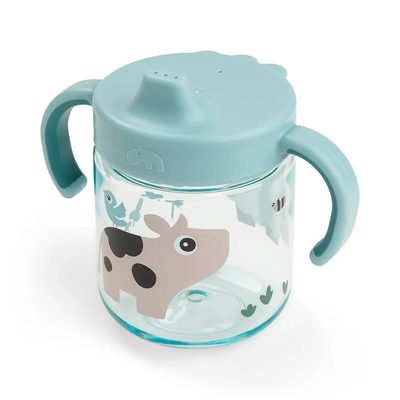 DONE BY DEER Deer Tiny Farm Learning Cup Spout 2 Handles 餐盤組 正品代購