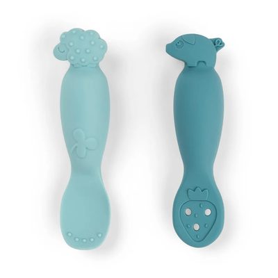 DONE BY DEER Deer Tiny Farm Learning Spoon Set 餐具組 正品代購