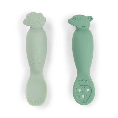 DONE BY DEER Deer Tiny Farm Learning Spoon Set 餐具組 正品代購
