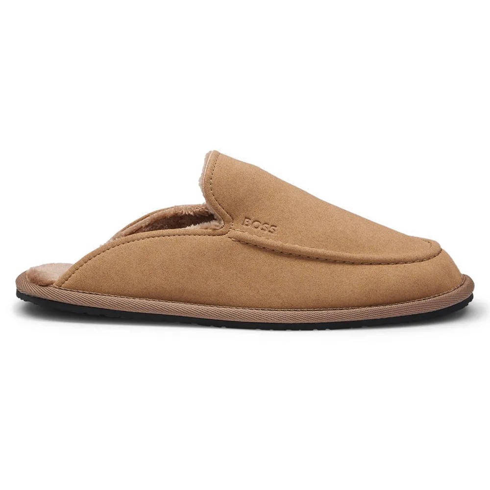 BOSS Slippers 絨毛內裡 無後跟 正品歐洲代購 [142821525]