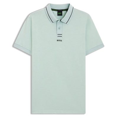BOSS Paule Short Sleeve POLO衫 修身 網眼 有領 休閒 正品歐洲代購 [142822178]
