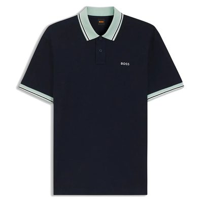 BOSS Blocks Short Sleeve POLO衫 寬鬆版型 舒適透氣 正品歐洲代購 [142850578]
