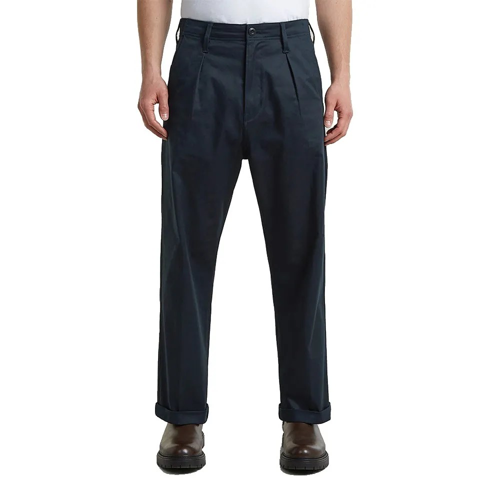 G-STAR RAW Star Pleated Relaxed 長褲 有機棉 正品歐洲代購 [142853125]