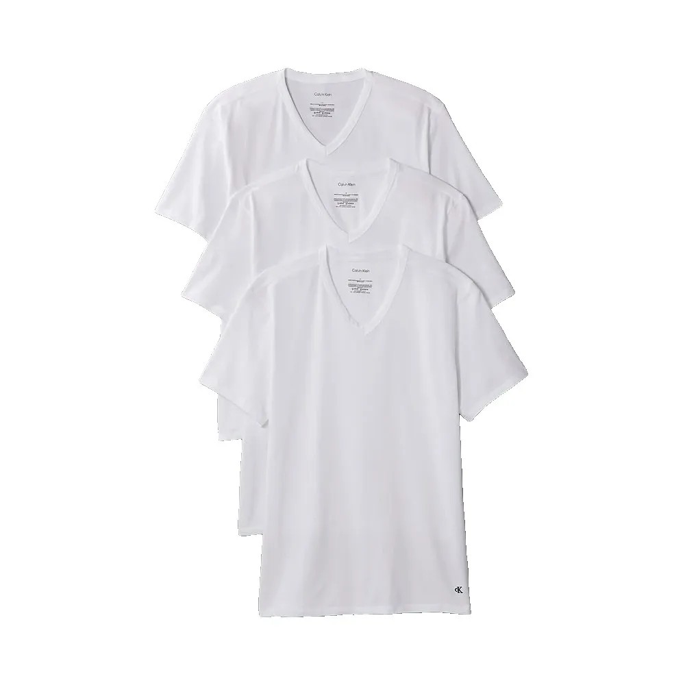 CALVIN 3件組 Klein Short Sleeve V 透氣 舒適 正品歐洲代購 [142869779]