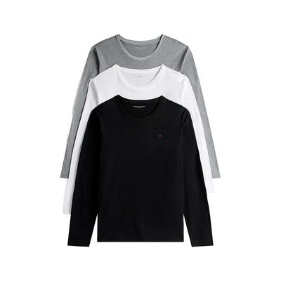 TOMMY HILFIGER Signature Long Sleev 舒適 彈性 正品歐洲代購 [142950523]