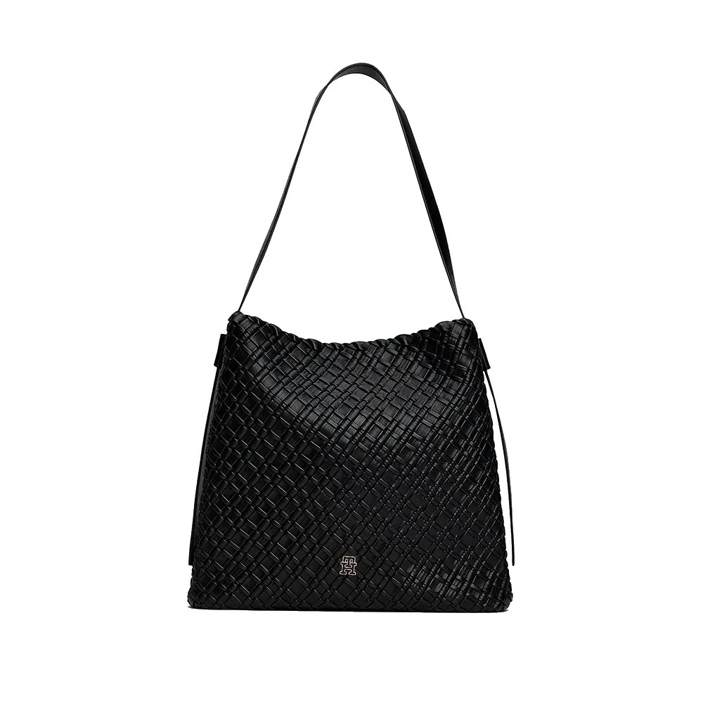 TOMMY HILFIGER Braided Maxi Hobo Sh 耐磨 經典 正品歐洲代購 [143021280]