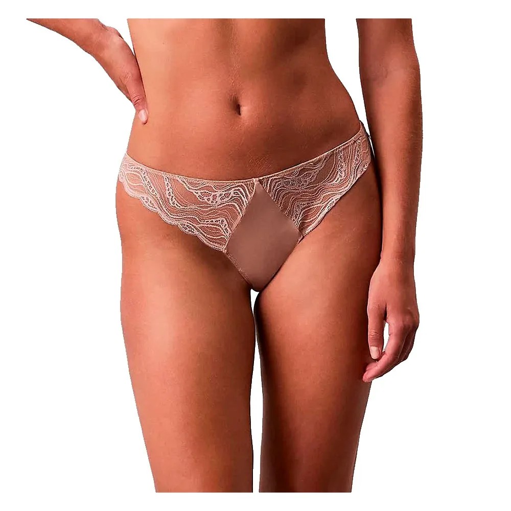 CALVIN KLEIN Thong 彈性 蕾絲 舒適 正品歐洲代購 [143036038]