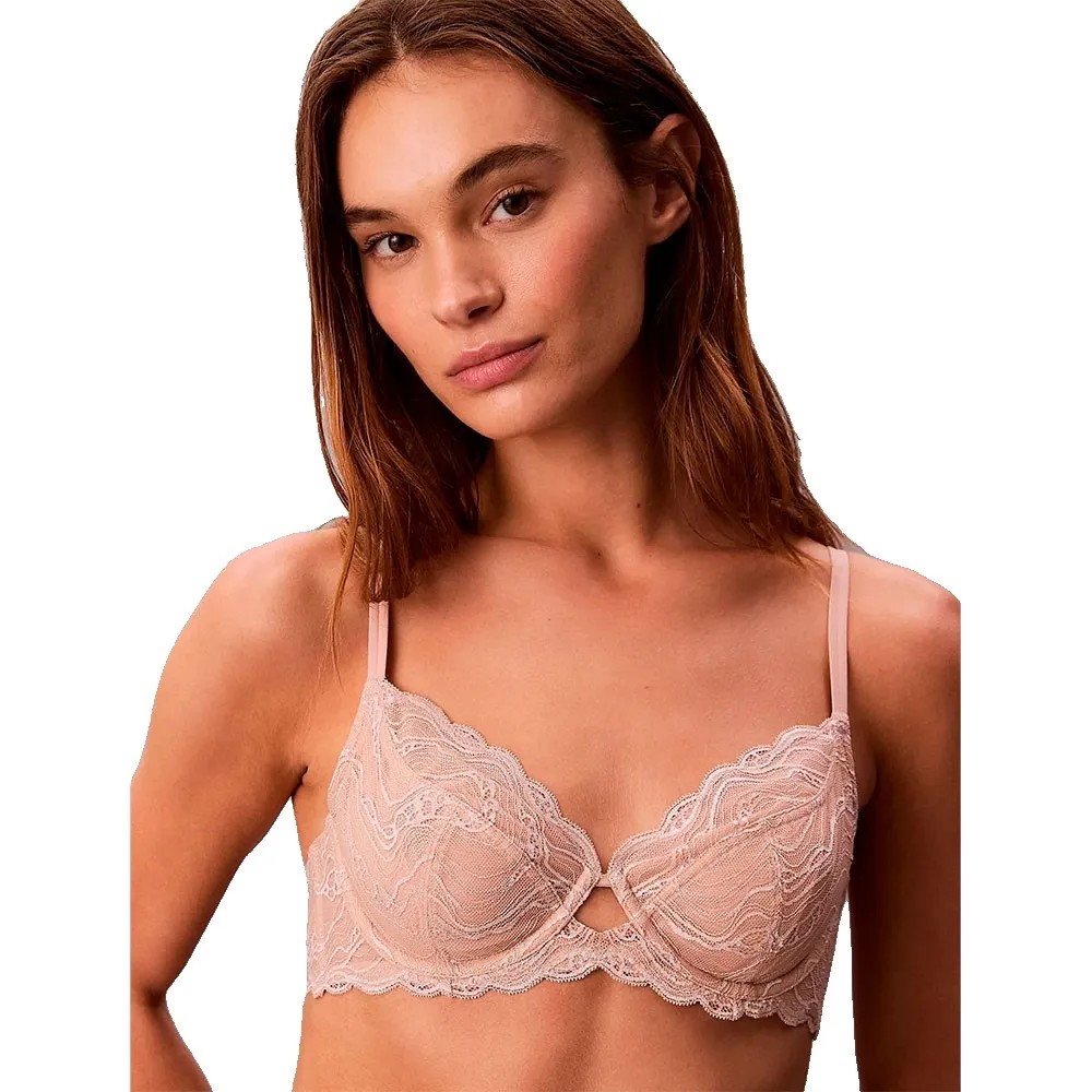 CALVIN KLEIN Bra 彈性 全罩杯 蕾絲 正品歐洲代購 [143036040]