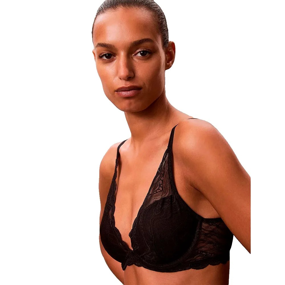 CALVIN KLEIN Bra 彈性 深V 蕾絲 正品歐洲代購 [143036041]