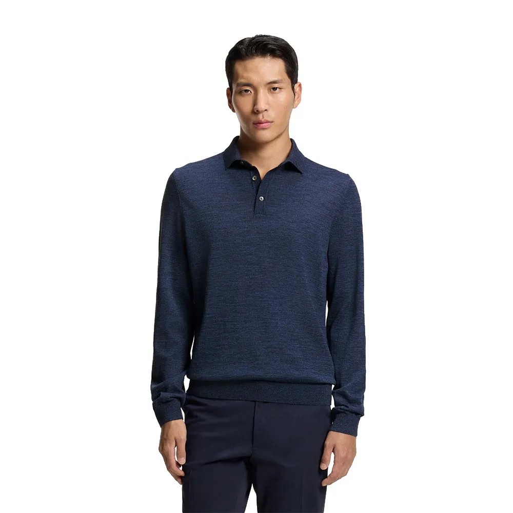 BOSS Lancione Long Sleeve POLO衫 舒適 常規版型 正品歐洲代購 [143067013]