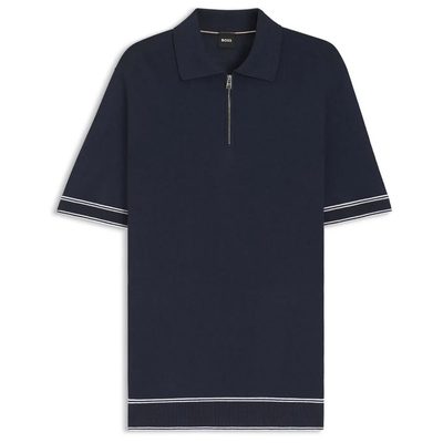 BOSS Norbertino Short Sle POLO衫 亞麻 透氣 正品歐洲代購 [143145678]