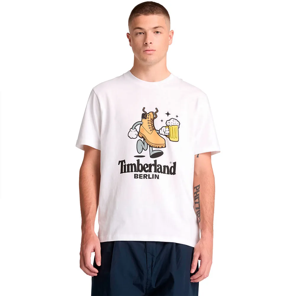 TIMBERLAND Qtm Front Boot Graphic City Berlin Short Sleeve T Shirt T恤 耐磨 正品代購