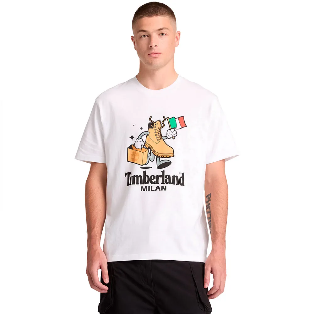 TIMBERLAND Qtm Front Boot Graphic City Milan Short Sleeve T Shirt T恤 正品代購