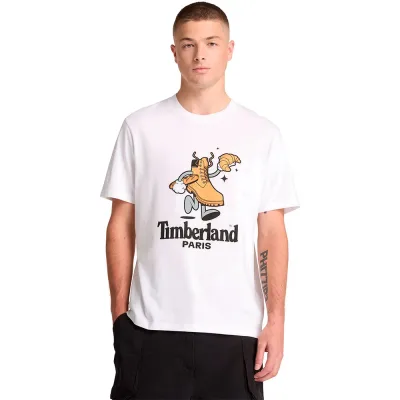 TIMBERLAND Qtm Front Boot Graphic City Paris Short Sleeve T Shirt T恤 正品代購
