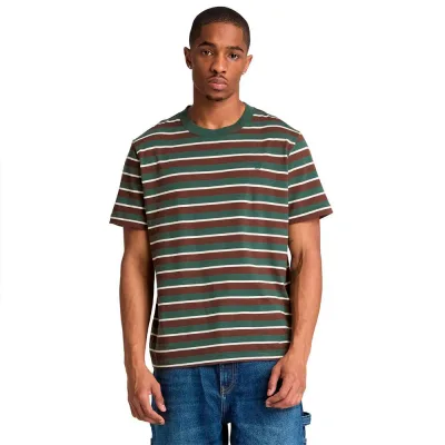 TIMBERLAND Stripe Short Sleeve T Shirt T恤 正品代購