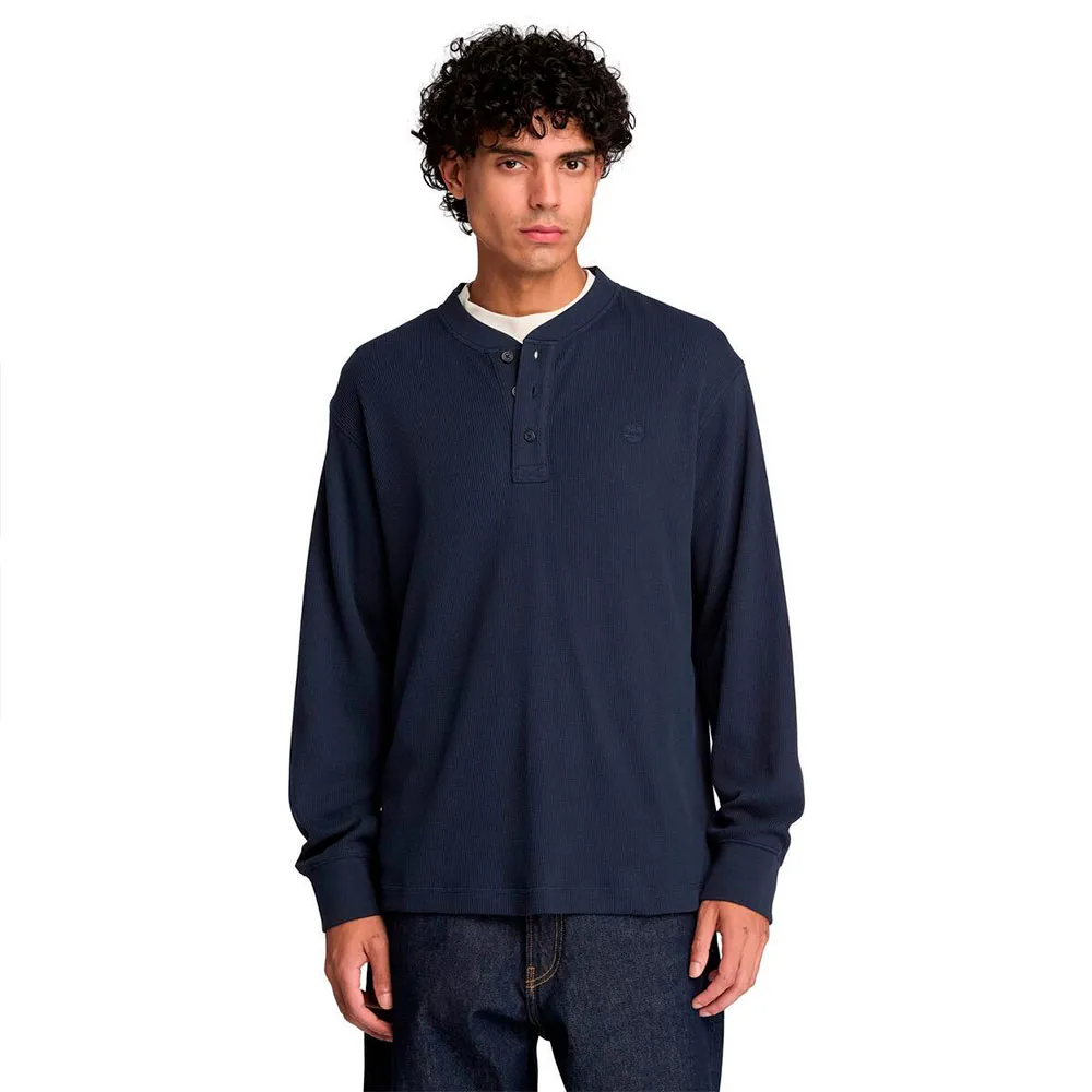 TIMBERLAND Wharf River Waffle Henley Long Sleeve T Shirt T恤 正品代購