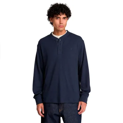 TIMBERLAND Wharf River Waffle Henley Long Sleeve T Shirt T恤 正品代購