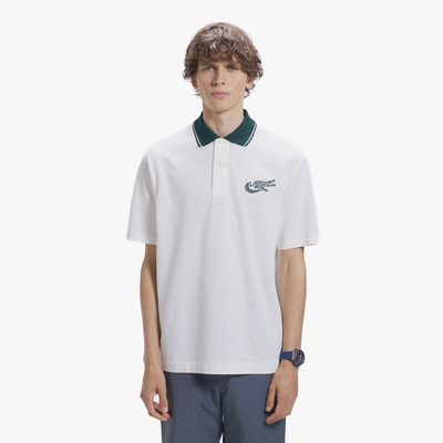 🐊 Lacoste AF335 撞色條紋 Polo 衫｜限時代購｜型號 AF335 (白色)