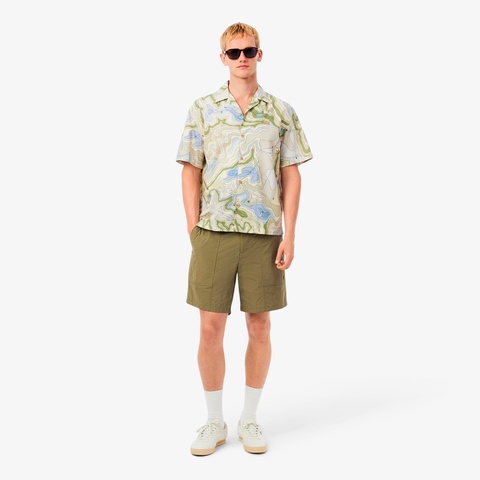 LACOSTE 撥水防風工作短褲（卡其）｜官網代購 [GH5138-E9F]