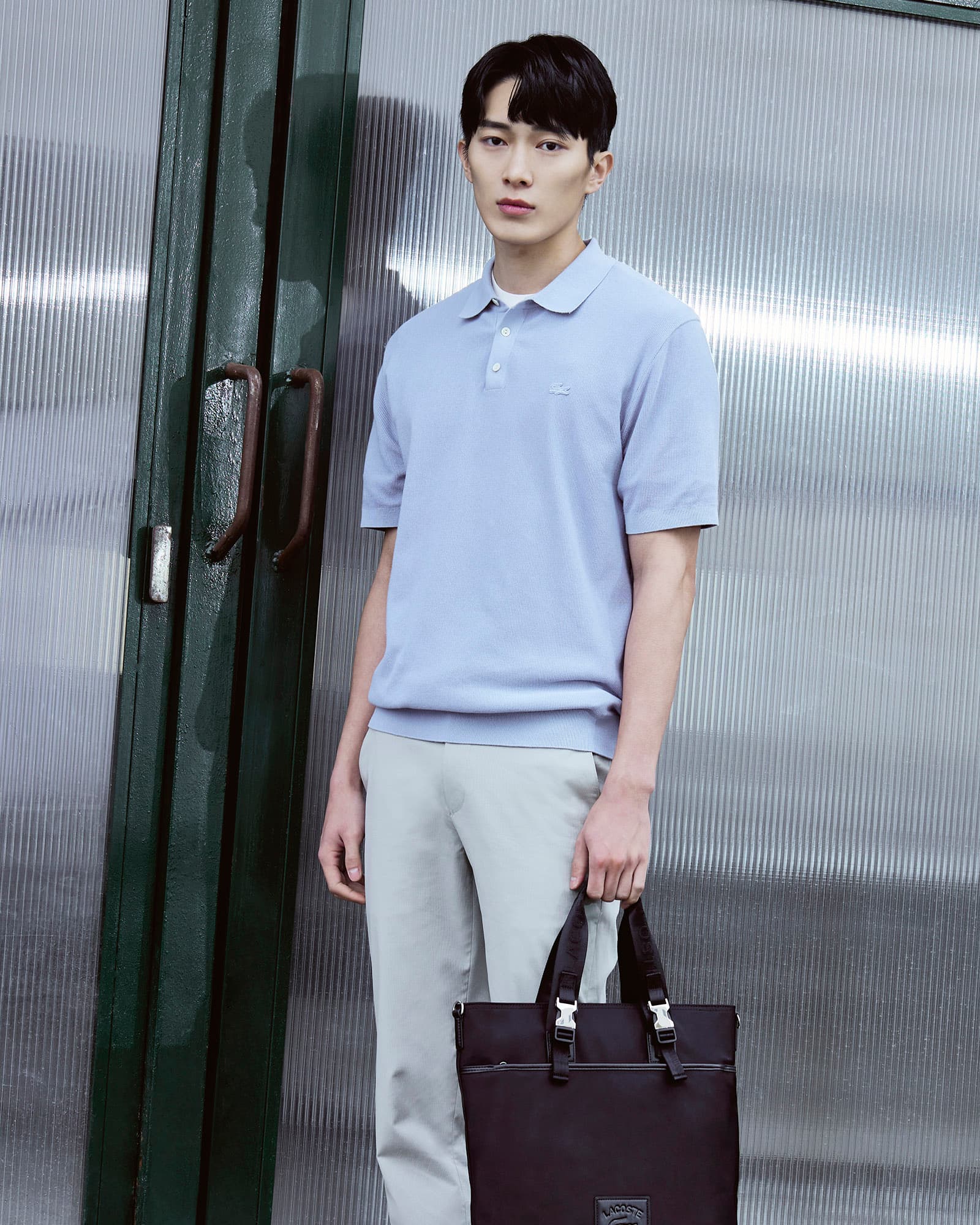LACOSTE 經典托特包（黑色）｜官網代購 [NH5341I56G-000]