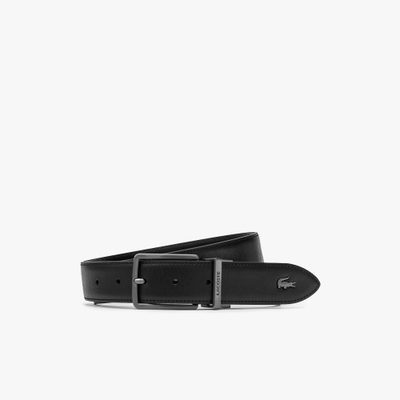 LACOSTE 優雅 35MM 皮革腰帶（黑色）｜官網代購 [RC4108M56G-000]