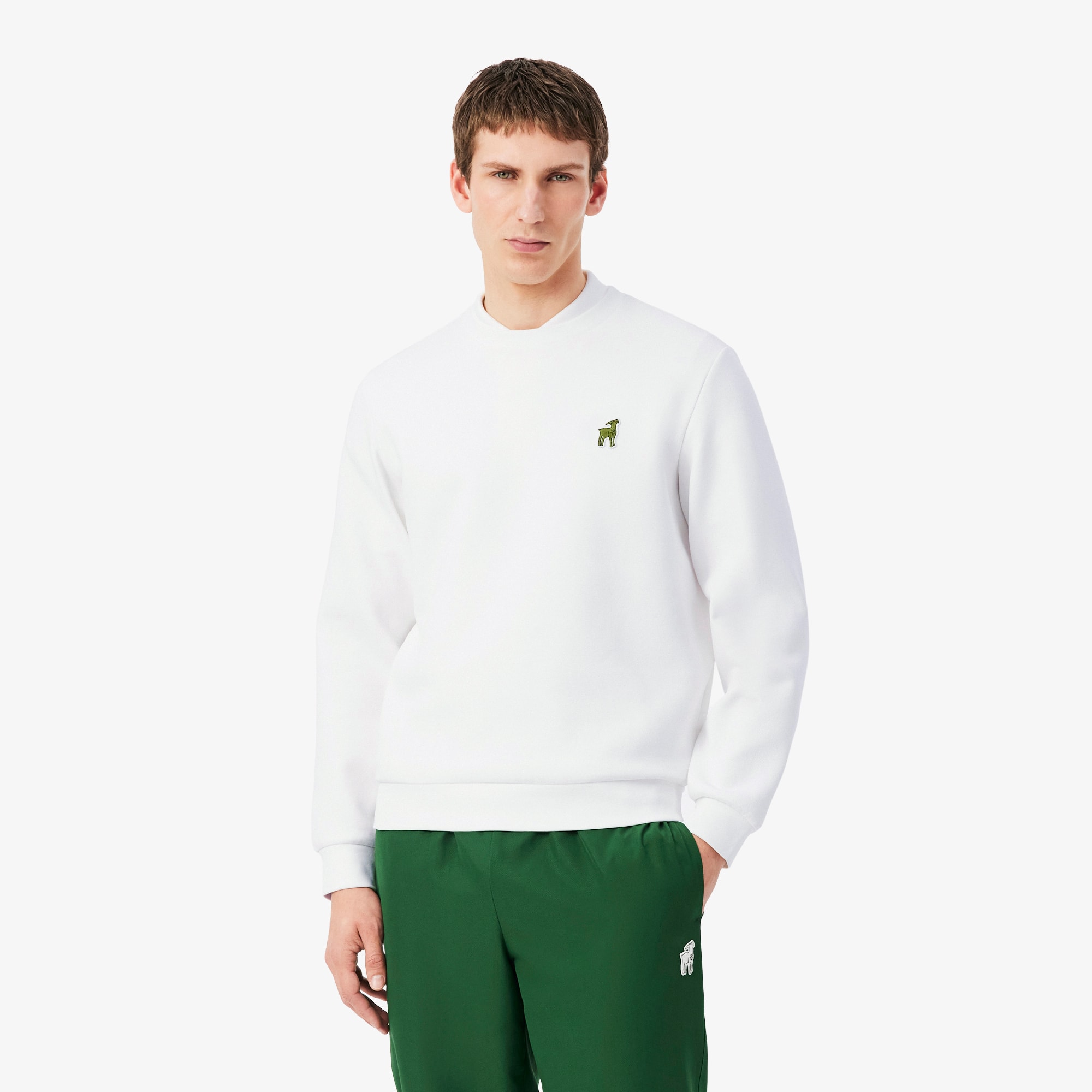 LACOSTE 男款衛衣（白色）｜官網代購 [SH5501-51-001]
