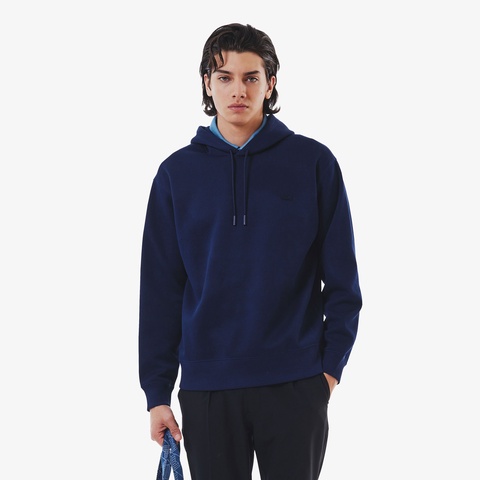 LACOSTE 鹿子地素色連帽衛衣（海軍藍）｜官網代購 [SH9354-166]